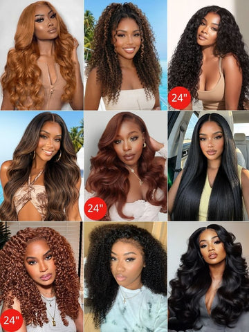 Klaiyi Mystery Box Only $59 Win 24" 13x4 Lace Front Wig Valued $259 Flash Sale