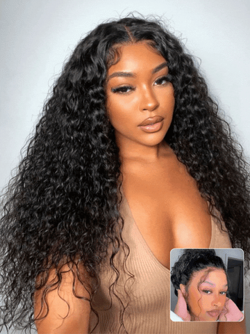 Klaiyi Hair 2 Bundles or 3 Bundles Indian Water Wave Curly Hair Bundles Deals Flash Sale