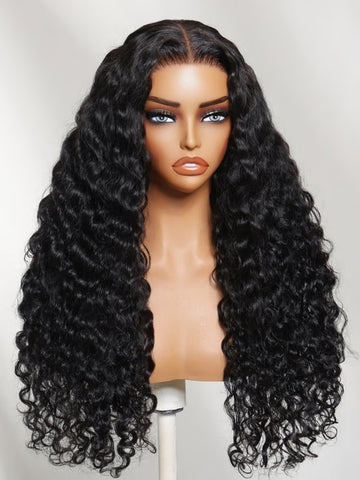 Klaiyi 7x5 Lace No Slip Glueless Wig Natural Defined Spiral Curls Human Hair Wigs