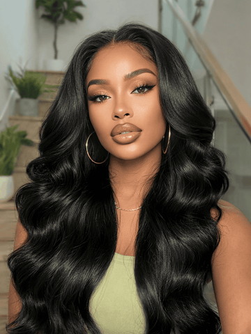 Klaiyi Indian Body Wave 3 Bundles with 4*4 Lace Closure