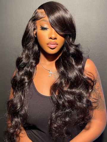 Klaiyi Real 5x5 HD Invisible Lace Closure Wigs 180% Glueless Wigs Melted All Skin Human Hair Wig