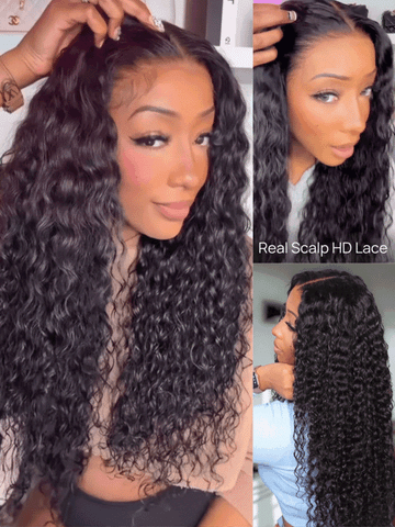 Klaiyi Hair 2 Bundles or 3 Bundles Indian Water Wave Curly Hair Bundles Deals Flash Sale