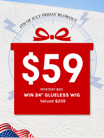 Klaiyi Mystery Box Only $59 Win 24" 13x4 Lace Front Wig Valued $259 Flash Sale
