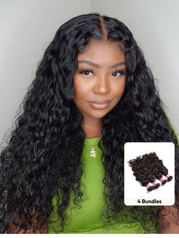 Klaiyi Hair Malaysian Natural Wave 3 Bundles, 100% Virgin Malaysian Hair Weave on Sale