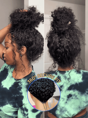 Klaiyi 360 Lace Water Wave Wig Pre-Everything With Invisi Drawstring
