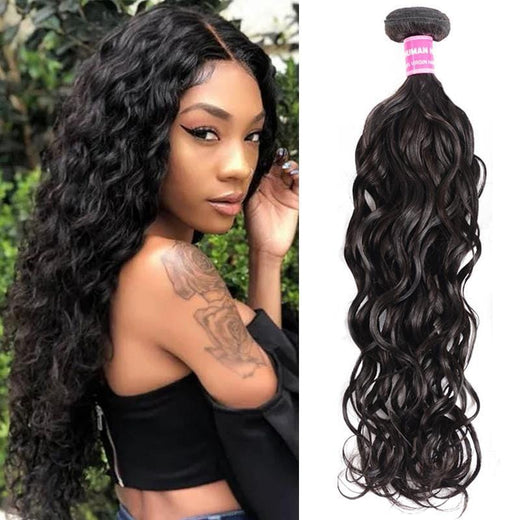 Klaiyi Cabello Onda Natural Virgen Extensiones de Cabello Humano 1Pcs/pack