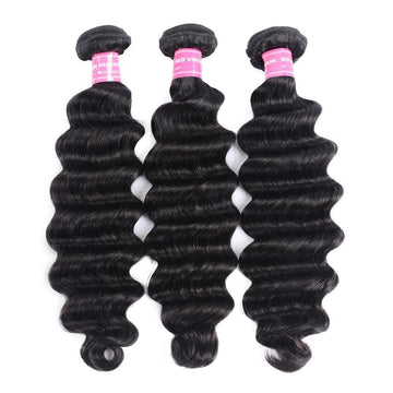 Klaiyi 3 Paquetes Lote Ondas Profundas Sueltas Peruanas en Venta