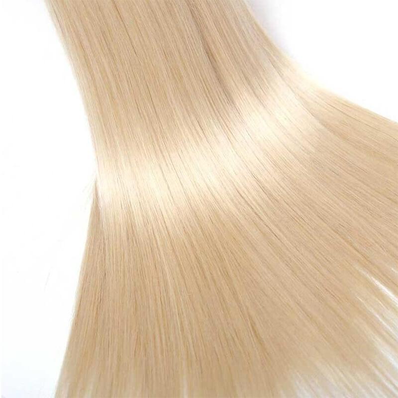 Klaiyi 1 Bundles T1B/613 Straight Hair Bundles, Ombre Hair, 2 Tone Color Human Hair Weave