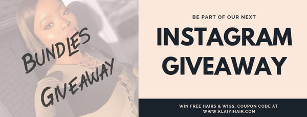 Klaiyi Hair: Instagram Giveaway in August