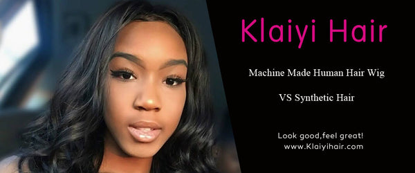 Machine Made Human Hair Wig VS Synthetic Hair
