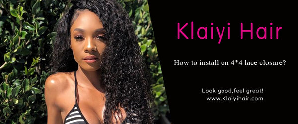 How to install on 4*4 lace closure?