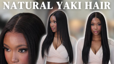Klaiyi Hair Yaki Straight Wig Review From PRETTYBREEMUA Youtuber