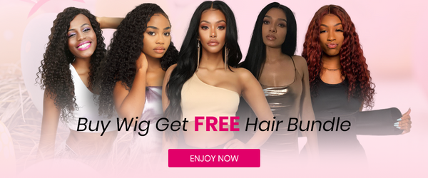 Buy a Klaiyi wig get Free hair bundle for the Easter Day Sale