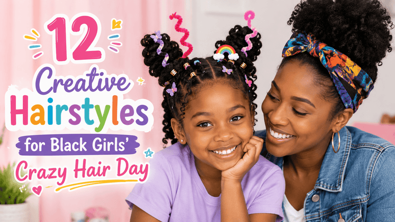 12 Creative Hairstyles for Black Girls' Crazy Hair Day