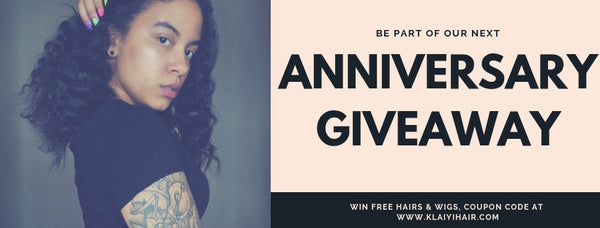 Klaiyi Hair: 1st Anniversary Giveaway