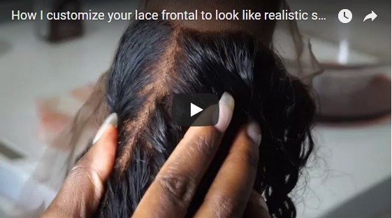 How customize your lace frontal