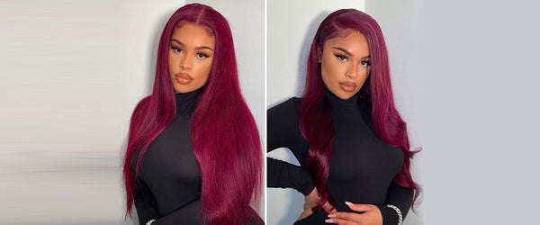 How To Install And Style Burgundy Color Wig