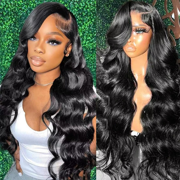 Klaiyi 13x4 Pre-Everything™ Loose Wave Lace Frontal Wig With Face-Framing Layers And Side-Swept Bangs Glueless Human Hair Wig