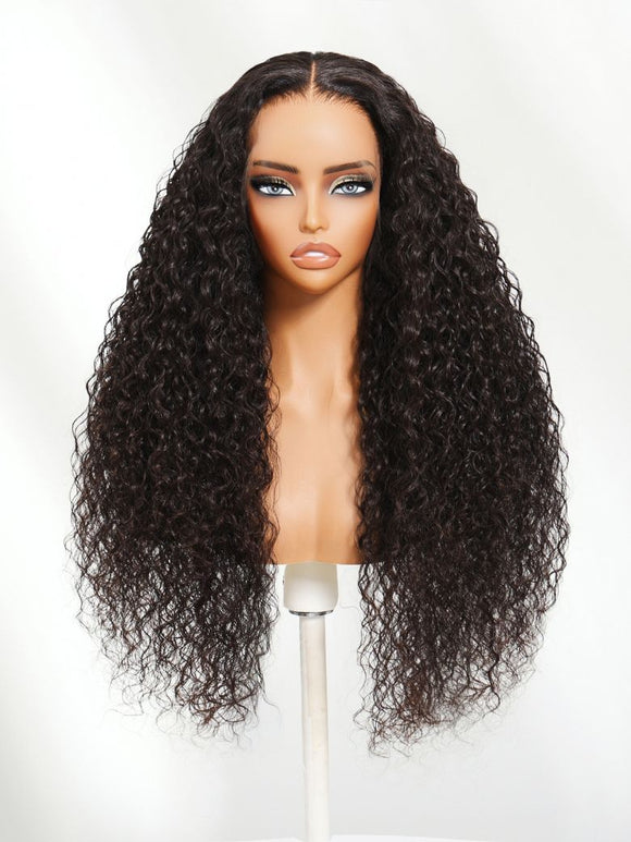 Klaiyi Luxury Quality 13x4 HD Lace Frontal Wig 200%/250% Density Available in Silk Straight / Body Wave / Water Wave Styles 15A Raw Human Hair