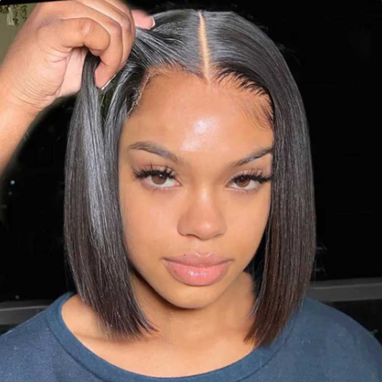Extra 50% Off Code HALF50 | Klaiyi 13x4 Pre everything Put On and Go Glueless Bob Wig