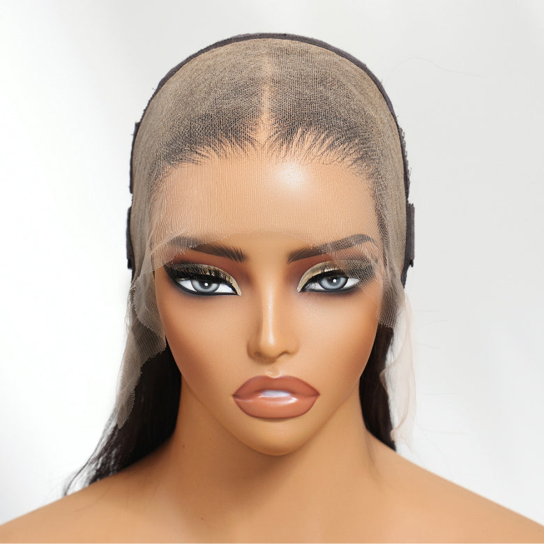 Klaiyi Luxury Quality 13x4 HD Lace Frontal Wig 200%/250% Density Available in Silk Straight / Body Wave / Water Wave Styles 15A Raw Human Hair