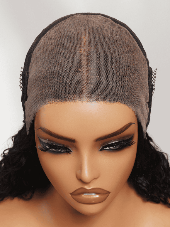 Klaiyi 13x6 Water Wave Lace Frontal Wig with Deeper Natural Parting & Real Ear-to-Ear Invisi Drawstring