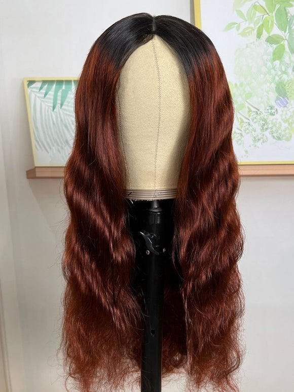 Perruque Klaiyi 7x5 sans colle, effet ondulé, boucles birmanes, pointes pré-coiffées torsadées et enroulées aux doigts, facile à poser, en cheveux humains naturels et sans colle. 