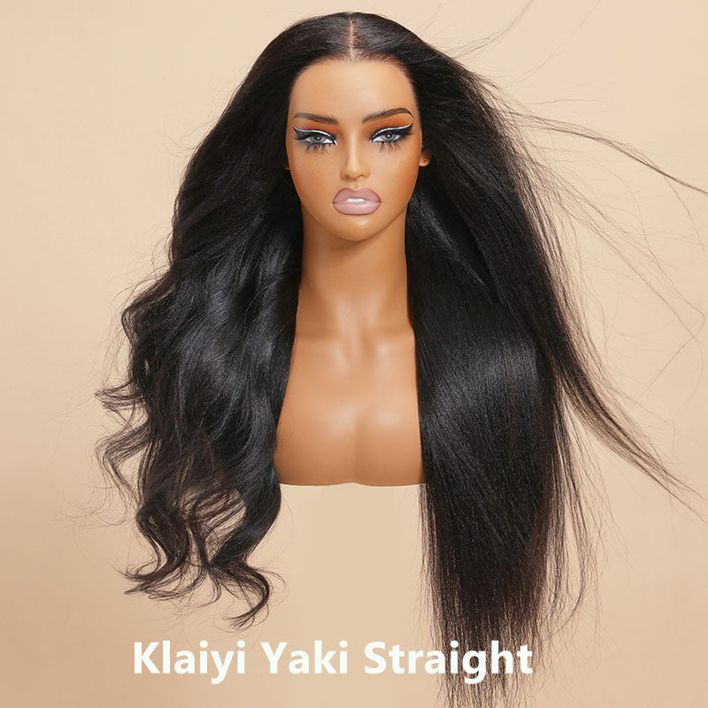 Extra 60% OFF |Klaiyi Most Natural Yaki Straight 7x5 Bye Bye Knots Wig