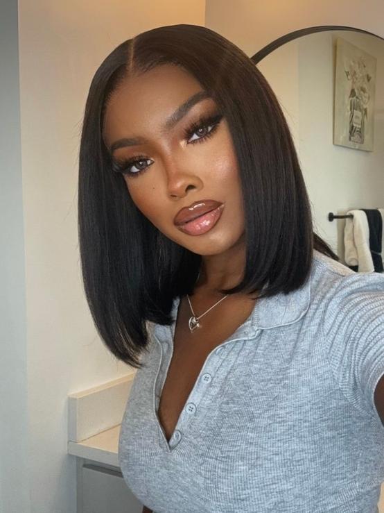Extra 60% OFF | Klaiyi Put On and Go Glueless Bob Wig 13x4 Pre Everything / 7×5 Bye Bye KnotsBeginner Friendly Flash Sale
