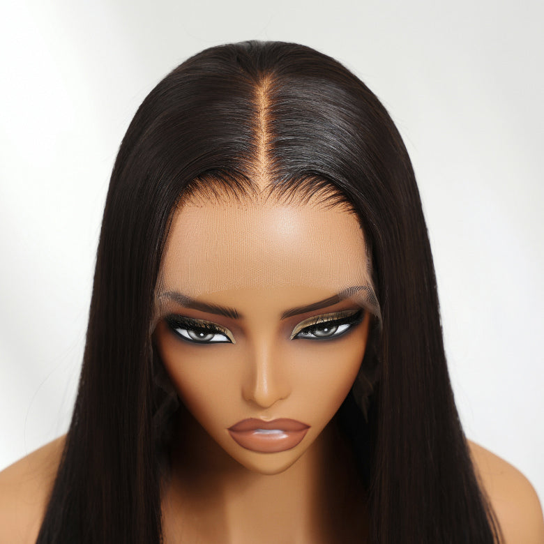 Klaiyi Luxury Quality 13x4 HD Lace Frontal Wig 200%/250% Density Available in Silk Straight / Body Wave / Water Wave Styles 15A Raw Human Hair