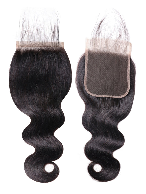 Klaiyi 5x5 HD Lace Closure Body Wave Transparent Lace Closure Invisible Knots Virgin Human Hair Closure