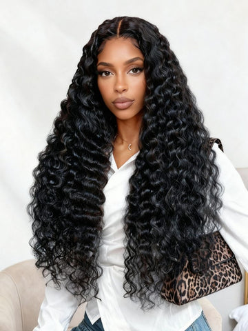 Klaiyi Virgin Human Hair Bundles Loose Deep Wave 3 Bundles Deals Hair Weave Extensions