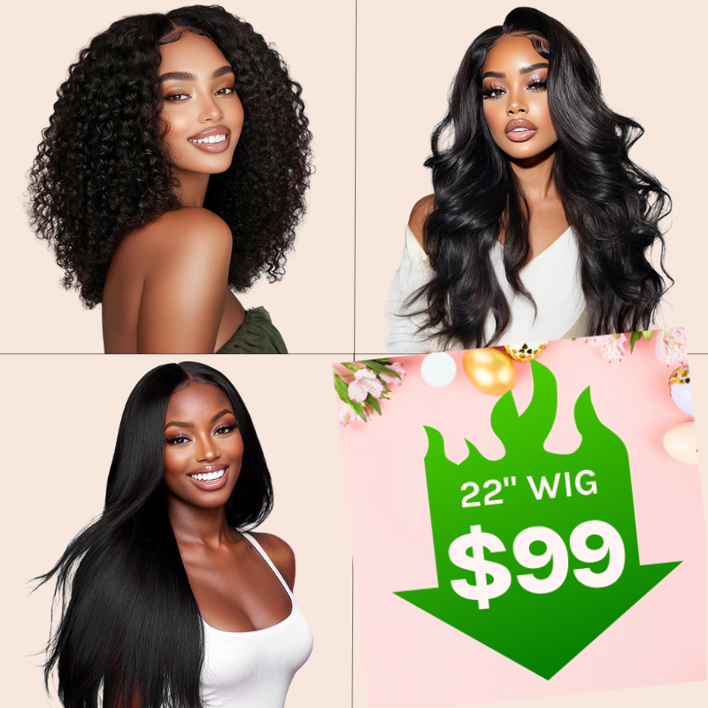 $99 Get 22" Wig  | Klaiyi Super Saving Day Special Offer Mega Sale Glueless Wig Valued $330 Flash Sale