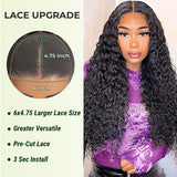 Extra 50% Off Code HALF50 | Klaiyi Wear Go 6x4.75  Pre-Cut Lace Closure Wig