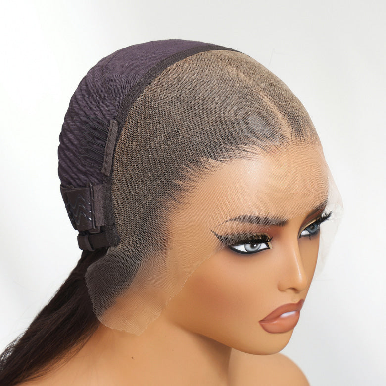 Klaiyi Luxury Quality 13x4 HD Lace Frontal Wig 200%/250% Density Available in Silk Straight / Body Wave / Water Wave Styles 15A Raw Human Hair