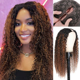 50% OFF | Jerry Curly U Part Wig Real Scalp Great Protective Flash Sale