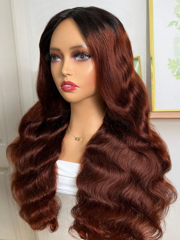 Perruque Klaiyi 7x5 sans colle, effet ondulé, boucles birmanes, pointes pré-coiffées torsadées et enroulées aux doigts, facile à poser, en cheveux humains naturels et sans colle. 