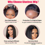 Klaiyi Bob Wig Wear Go Glueless Pre-Cut Lace Closure Wig Beginner Friendly Halloween Special Offer
