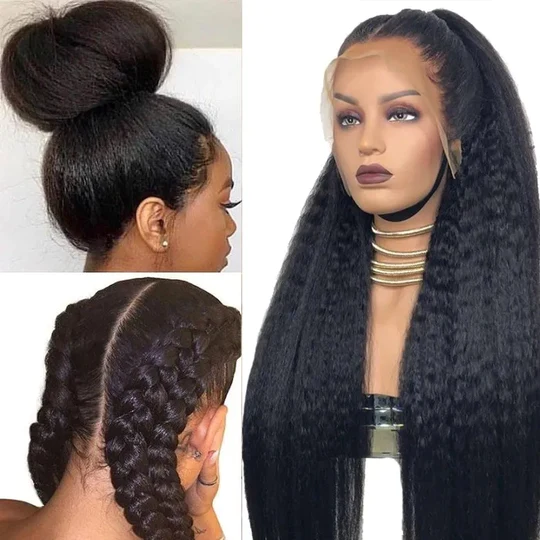 Low to $72 Deal |  4C Kinky Curly /Kinky Straight 13x1 T Part Lace Wig Flash Sale