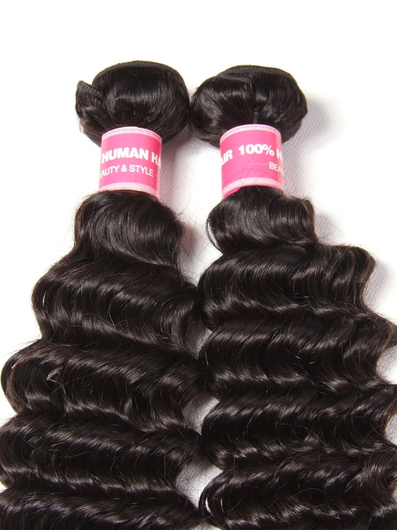 Klaiyi Remy Hair Brazilian Deep Wave 1 Bundle Deal 100% Human Hair Youth Series