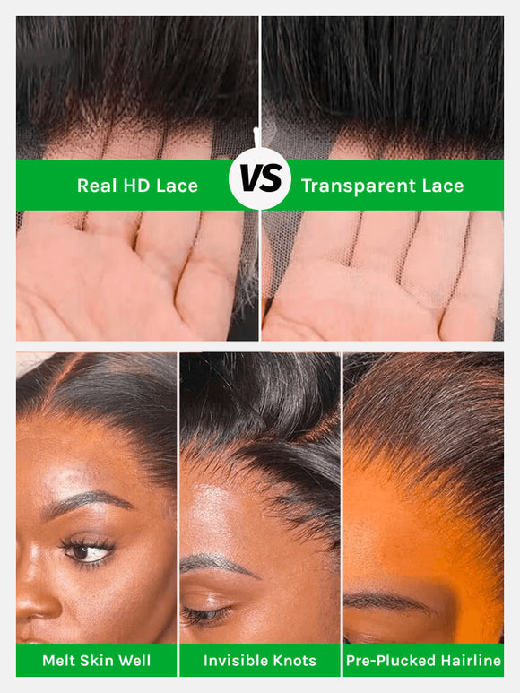 Klaiyi Transparent Full Lace Wigs 613 Blonde Body Wave Glueless Lace Wigs Human Hair 180% Density