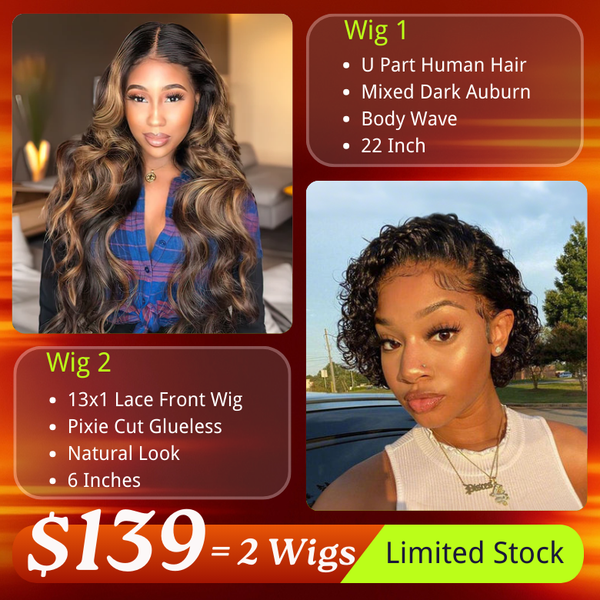 $139 Get 2 Wigs | Klaiyi BOGO Free Black Friday Special Offer Flash Sale