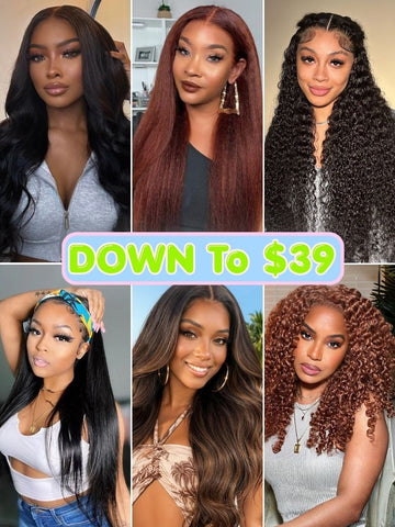 Down To $39 | Klaiyi TGIF Offer 24Hrs Shipping Out 100% Glueless Human Hair Flash Sale