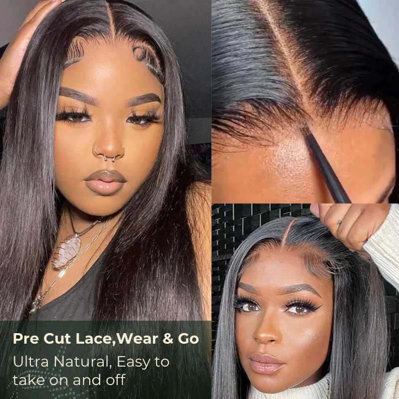 $200 OFF Over $201,Code:SAVE200 | Klaiyi 6x4.75 Pre-Cut Swiss Lace Wig Put On and Go Reddish Brown Color Jerry Curly Flash Sale Bleach Knots