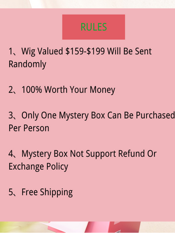 Klaiyi Mystery Box Include 10”-24” Lace Part Wig Valued $139-$299 Flash Sale