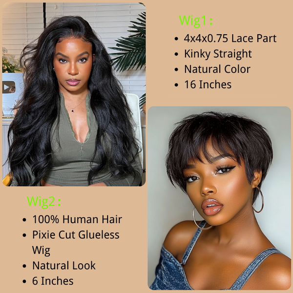 $99 Get 2 Wigs | Klaiyi BOGO Free Mother's Day Special Offer Buy 1 Get 2 Wigs Super Flash Sale