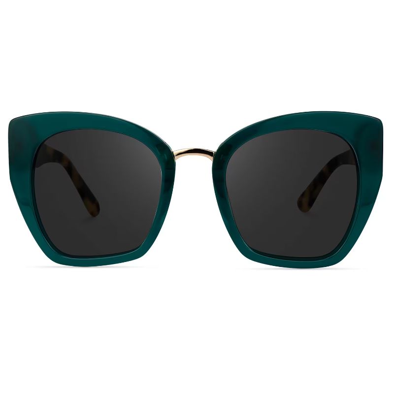 Klaiyi Copper Glow Wig Exclusive Gift UV Protection Summer Fashion Sunglasses