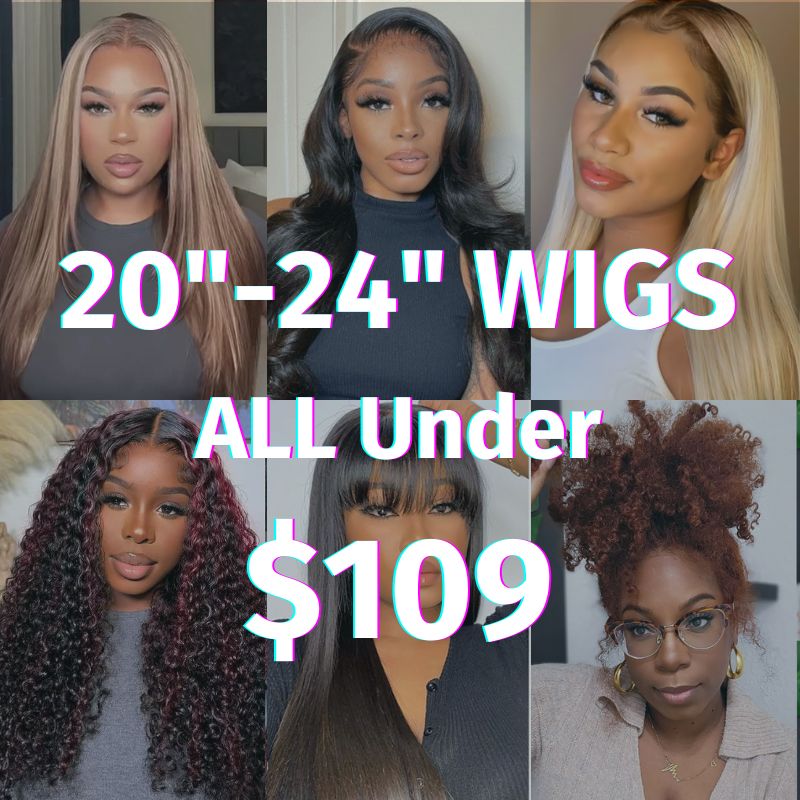 12 Different Styles| 22-24" Long Length Wigs All Under $109 Super Flash Sale Limited Time Limited Stock