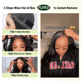 $50 OFF Full $51 | Code: SAVE50 Klaiyi Pre-Cut 5x5 HD Clear Lace Put On and Go Glueless Wig Body Wave/Straight/Curly Hair