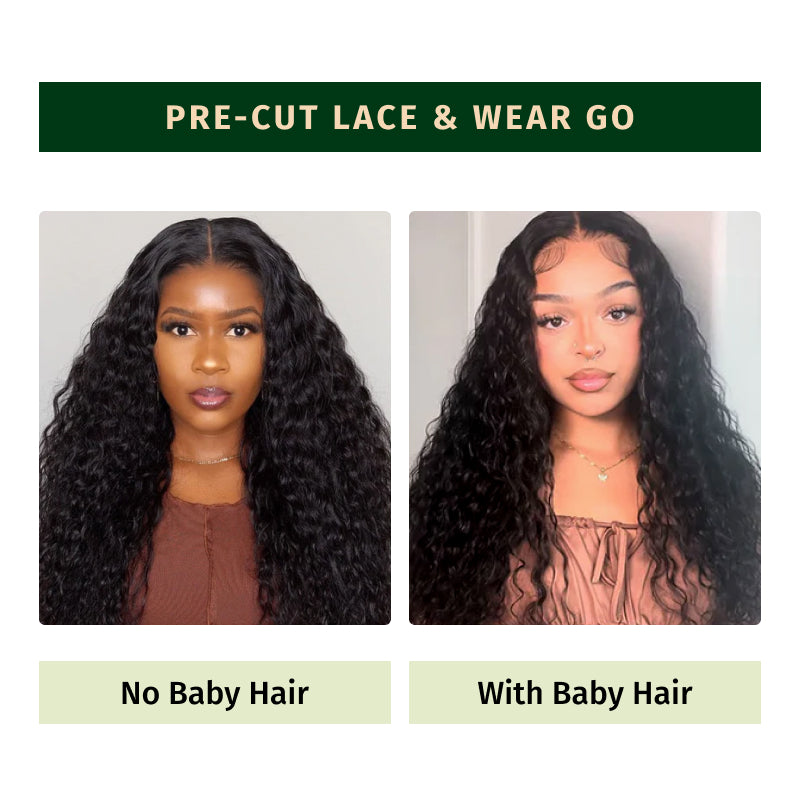 Extra 50% Off Code HALF50 | Klaiyi Put On and Go 6x4.75  Pre-Cut Lace Closure Wig